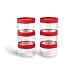 Produktbild TOX Runddose 250 ml mit stabilem Schraubverschluss, aus Kunststoff (PET), vielseitig einsetzbar in Werkstatt, Büro und Hobby, 6 Stück, 094900905