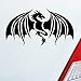 Hellweg Druckerei Drache Dragon Chinesisch Game Thrones Auto Aufkleber Sticker Heckscheibenaufkleber