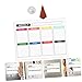 NUOBESTY 1set Magnetic Dry Erase Planner Board Weekly Schedule Message Board for Refrigerator Accessories for Home Office and Classroom Use