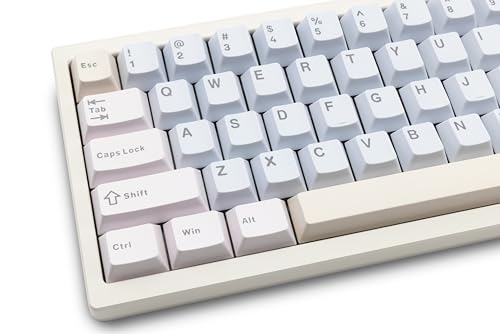 Image of KEEBMONKEY WOBKEY Zen 65 65% Quick Release Wireless Mechanical Keyboard with RGB, CNC Aluminum Case, Hot-Swappable, VIA Support, BT /2.4G /USB-C Gaming Keyboard for Mac /Windows (Lite White)