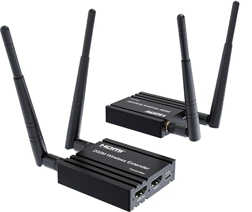 Extensor HDMI inalámbrico PremiumCord de 200 metros para proyectores y eventos en salas grandes
