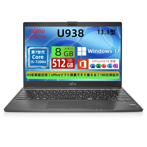Amazon.co.jp: 【整備済み品】富士通 ノートパソコン LIFEBOOK U938
