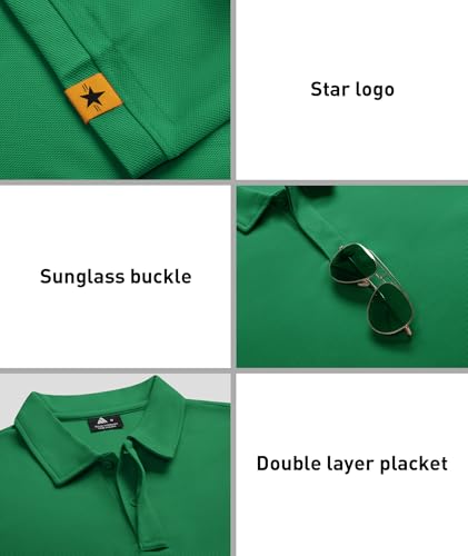 Image of ZITY 3 Pack Mens Golf Polo Shirts Short Sleeve Business Casual T-Shirts