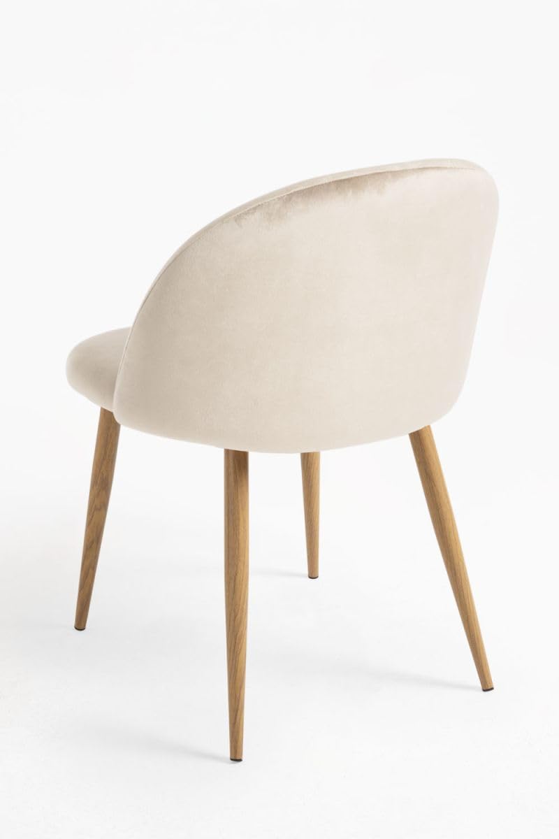 Regalos Miguel - Sillas Comedor - Silla Vint Terciopelo - Beige