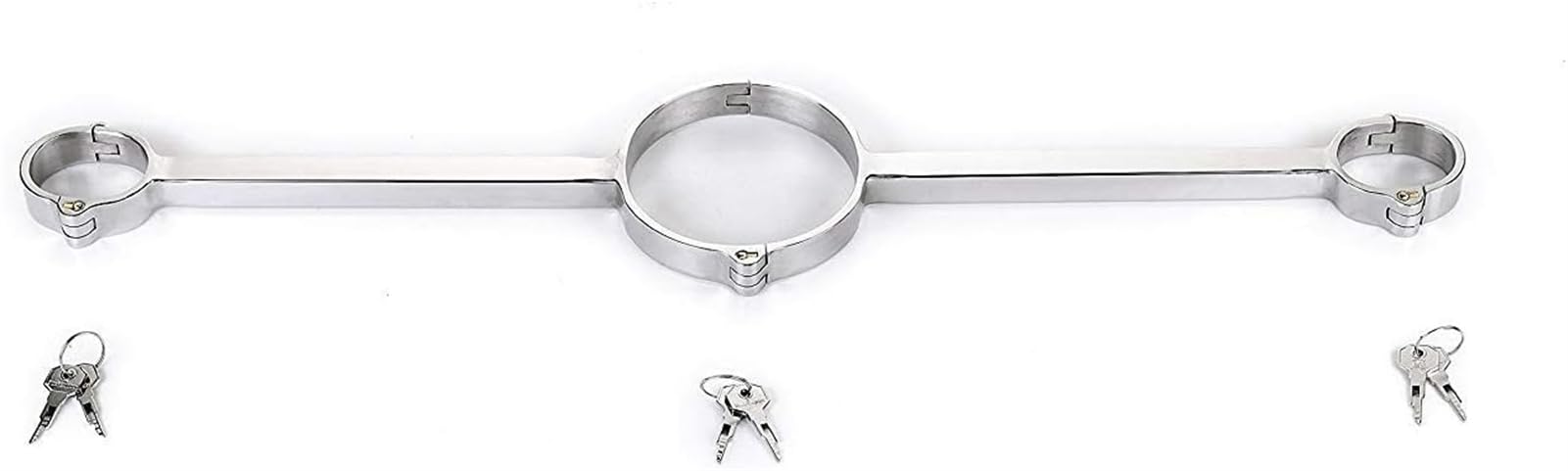 SM – Collier de Bondage en métal, Menottes en Acier Inoxydable, contraintes BDSM, Jouets sexuels for Couples, Menottes à Barre d'épandage(Female)