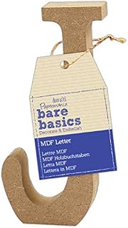 docrafts PMA 356219 MDF Letter (1 piece) - Bare Basics - J