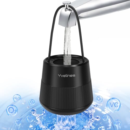 Image of 15-Stage Bath Water Filter for Tub Faucet, Yvelines 7500 Gallons Bathtub Filter Softens Hard Water & Removes Chlorine for Healthier Skin & Hair, BPA-Free (Black)