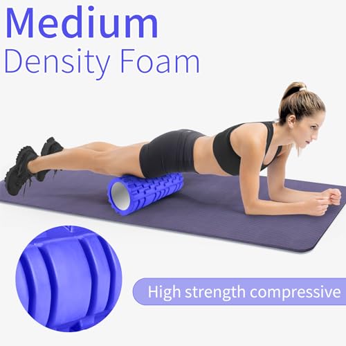 2-Foam-Roller-High-Density-Exercise-Roller-for-Deep-Tissue-Muscle-Massage-Muscle-and-Back-Roller-for-Fitness-Physical-Therapy-Yoga-and-Pilates-Gym-Equipment-Pink-C-Navy-Blue