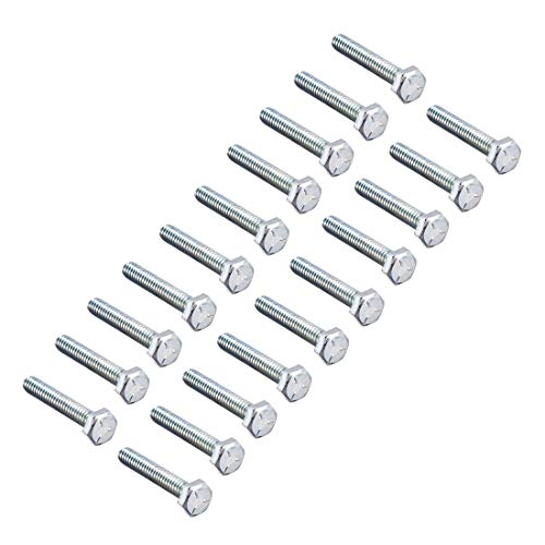 Image of uxcell Hex Head Screw Bolts Carbon Steel 1 /4 inch-20x1-1 /2 inch Fastener Grade 5 UNC 20pcs