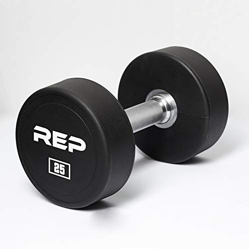 Rep Urethane Coated Dumbbells - 25 Lb Pair #TOP2