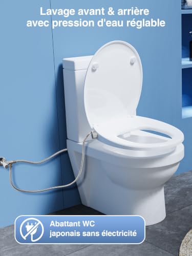 YEAUPE PRO Abattant WC Japonais Forme O Duroplast Bidet Non Électrique – vue 4