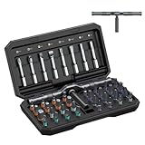 ORIA 42 in 1 Screwdriver Set, Magnetic Ratchet Screwdriver Kit with Ratchet Handle, 40 Precision Bits, DIY Repair Tool Kit for Electronics, Bike, Furniture, Computer, Phone