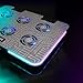 ENHANCE Gaming Voltaic 2 Laptop Cooling Stand - Laptop Cooling Pad with 6 Blue LED Fans, 7 Height Settings, RGB Lighting - Metal Top Cooler Pad with Phone Stand, 2 USB Ports for up to 17 inches
