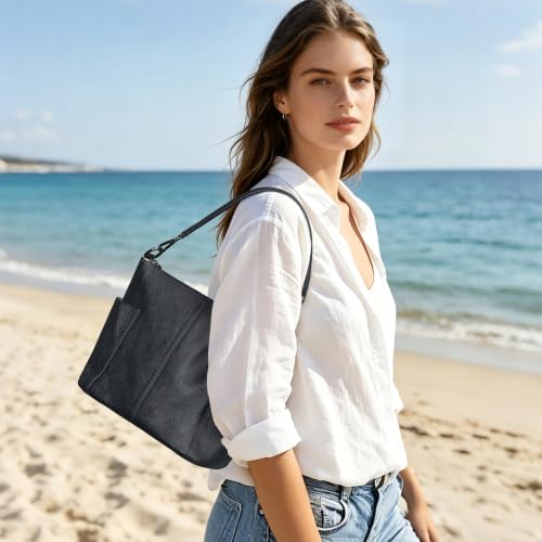 Image of NIUCUNZH Leather Women's Crossbody Bag Purse Soft Shoulder Hobo Handbags