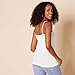 Amazon Essentials Women's Slim-Fit Camisole, Pack of 4, Black/White, X-Large