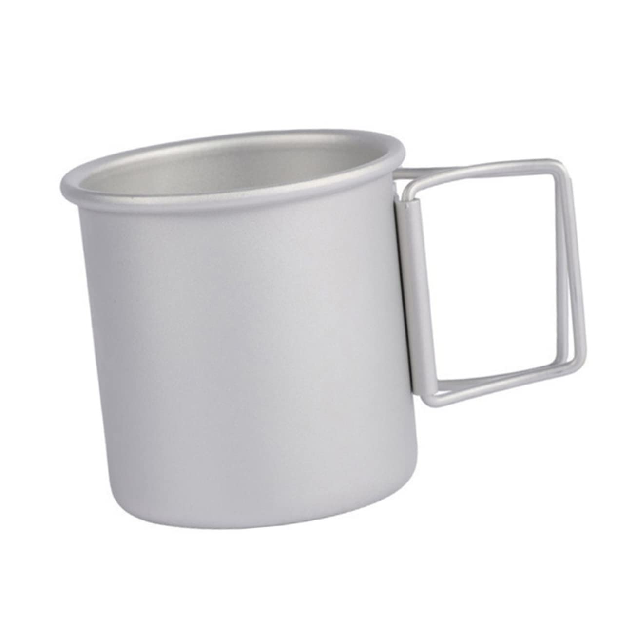 GANAZONO Collapsible Coffee Mug Titanium Camping Mug Aluminum Cups Portable Water Cup Lid Camping