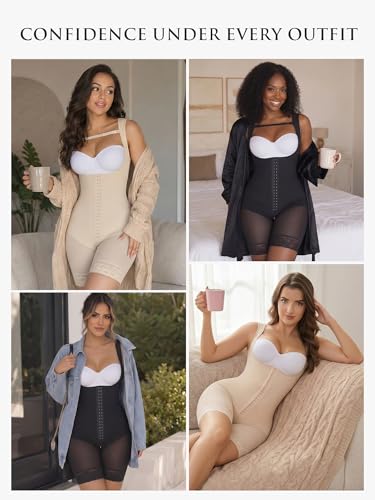 Image of YIANNA Fajas Colombianas Moldeadoras Shapewear Tummy Control for Women Butt Lifter with Zipper Crotch Faja Body Shaper