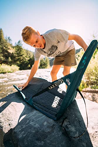 Crazy Creek Hex 2.0 Longback Chair For Backpacking, Camping And Stadium Use, Extra Width & Back Height For Comfort, 250 Lbs Weight Capacity, Adjustable Straps W/Rock Lockster (R) Buckles #TOP4