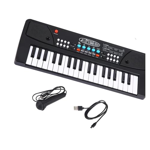 Électronique clavier Piano Clavier Électronique 37 Touches, Piano Électrique Numérique Multifonctionnel Avec Microphone USB, Instrument De Clavier D’entrée De Gamme - Les Beatles, Paul McCartney, John Lennon, RIngo Starr, George Harrison Électronique clavier Piano Clavier Électronique 37 Touches, Piano Électrique Numérique Multifonctionnel Avec Microphone USB, Instrument De Clavier D'entrée De Gamme – Image 3