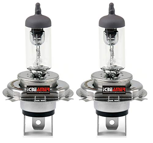 Icbeamer H4 9003/Hb2 12V 60/55W Direct Replace For Auto Factory Halogen Light Bulbs [Standard Factory Color] W/ Mbox #TOP8