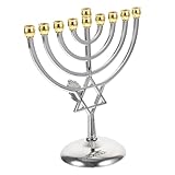 Candeliere menorah: questo portacandele può sicuramente aggiungere un'atmosfera più calda e attiva tuo posto, portacandele votivo.