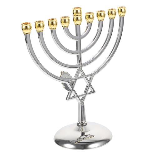 Candeliere menorah: questo portacandele può sicuramente aggiungere un'atmosfera più calda e attiva tuo posto, portacandele votivo.