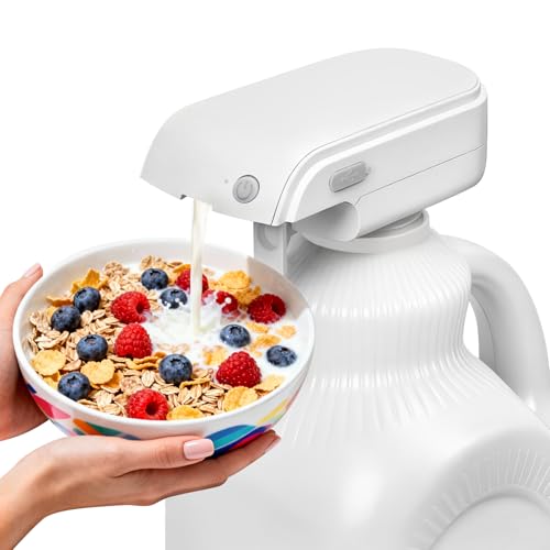 LIVSGNISTA Upgraded Magic Tap Automatic Drink Dispenser - USB Rechargeable, Easy-Clean Design - Hands-Free Beverage Dispenser for Fridge - Perfect for Milk, Juice, Water