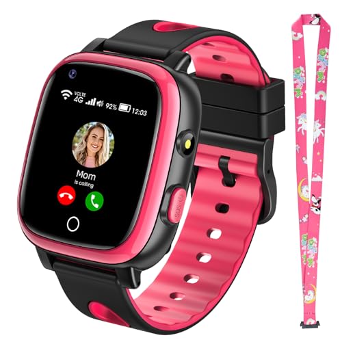Piulaxiu 4g Reloj Inteligente Niños Con Video Y Llamada, Sos, Gps, Smartwatch Niños Impermeable Con Ubicación En Tiempo Real Y Modo Escolar Para Niños Niñas Regalo De 5-14 Años Rojo Piulaxiu 4g Reloj Inteligente Niños Con Video Y Llamada, Sos, Gps, Smartwatch Niños Impermeable Con Ubicación En Tiempo Real Y Modo Escolar Para Niños Niñas Regalo De 5-14 Años Rojo