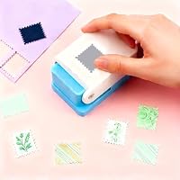 VSREI Briefmarke Punch Super Paper Punch Motivstanzer Extra Stark für Papier bis 500 G/M², Maße des Ausgestanzten Briefmarke: 2.5 X 2.1 CM – Ansicht 7