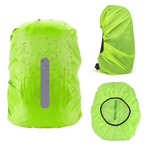 iTYOOS Wasserdichte Regenhülle für Rucksack Wasserdicht Rucksack Regenabdeckung Wasserdicht Rucksack Abdeckung Regenschutz Regenschutz, grün, One size Cover