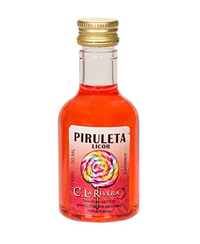 Lote de 25 Botellas Alba de Licor 'Piruleta'. Regalos Originales. Complementos. Detalles para Bodas, Comuniones, Bautizos y Cumpleaños. CC