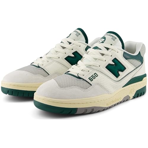 New Balance New Balance 550 Mens Shoes, Sea Salt/Marsh Green, Size 5.5