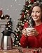 GiNT 34Oz Thermal Coffee Carafe, Insulated Stainless Steel Coffee Carafes for Keeping Hot/Double Walled Vacuum Coffee Carafe (Silver, 1L)