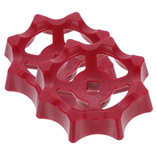GOOHOCHY Manija de Rueda Plástico Resistente para Válvula Orificio Cuadrado 2 Piezas de 7mm Diseño Práctico y Confiable para Accesorios de Riego y Grifos