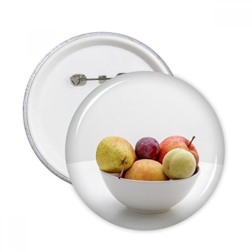 Bouton badge Fruits frais décoration vêtements image ronde multicolore pins format L
