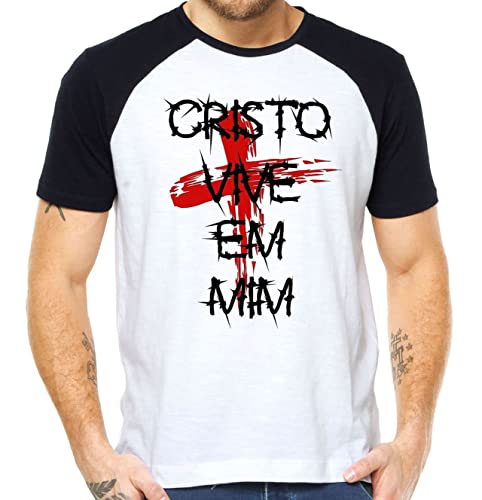 Camiseta Cristo Vive Em Mim Evangelico Catolico Igreja