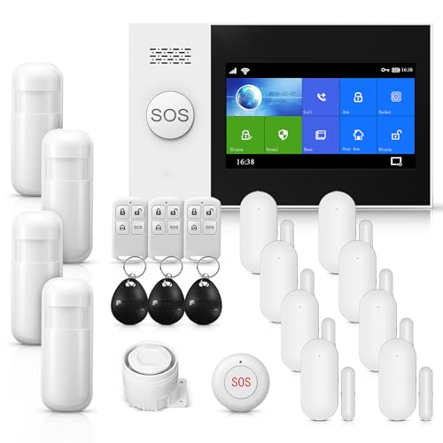 Pgst Alarma Inalámbrica Para El Hogar, Sistema De Alarma Inalámbrico, Wifi Gsm Para Hogar Y Apartamento, Con Contacto De Puerta Ventana, Detector De Movimiento, Funciona Con Alexa Y Google Para El Pgst Alarma Inalámbrica Para El Hogar, Sistema De Alarma Inalámbrico, Wifi Gsm Para Hogar Y Apartamento, Con Contacto De Puerta Ventana, Detector De Movimiento, Funciona Con Alexa Y Google Para El