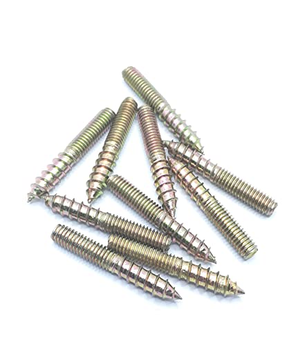 Image of Hanger Bolt M6x40 Double Headed Bolt Self-Tapping Screw for Furniture 10Pcs
