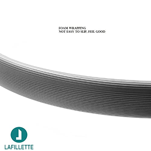 Image of LAFILLETTE Pilates Ring 15 inch Fitness Circle - Lightweight & Dual Foam Padded Handles | Yoga Ring for Toning Arms, Thighs /Legs & Core, Thigh Workout, Thigh Toner, Inner Thigh Exercise Equipment (Gray)