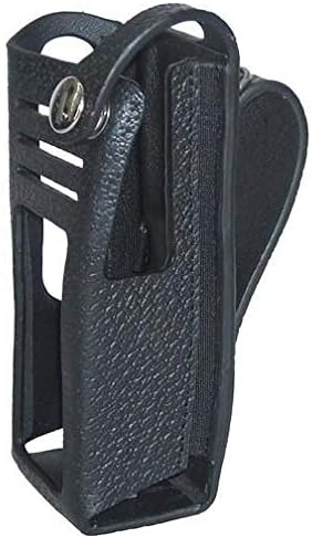 Leather Carry Case for M412LC7-C Two Way Radio - with Fixed Belt Loop (Full Display)