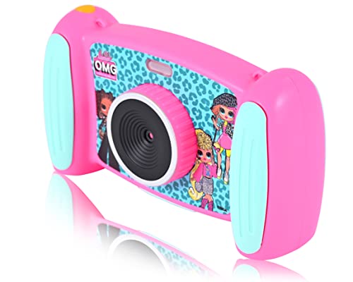 Image of First Trends LOL Surprise OMG Interactive Camera for Kids, Fun Rechargeable Camera for Children with Video, 4 x Zoom Camera, MP3 Player, Cool Games & More- SD Card Included (OMGC3000) (Pink /Blue)