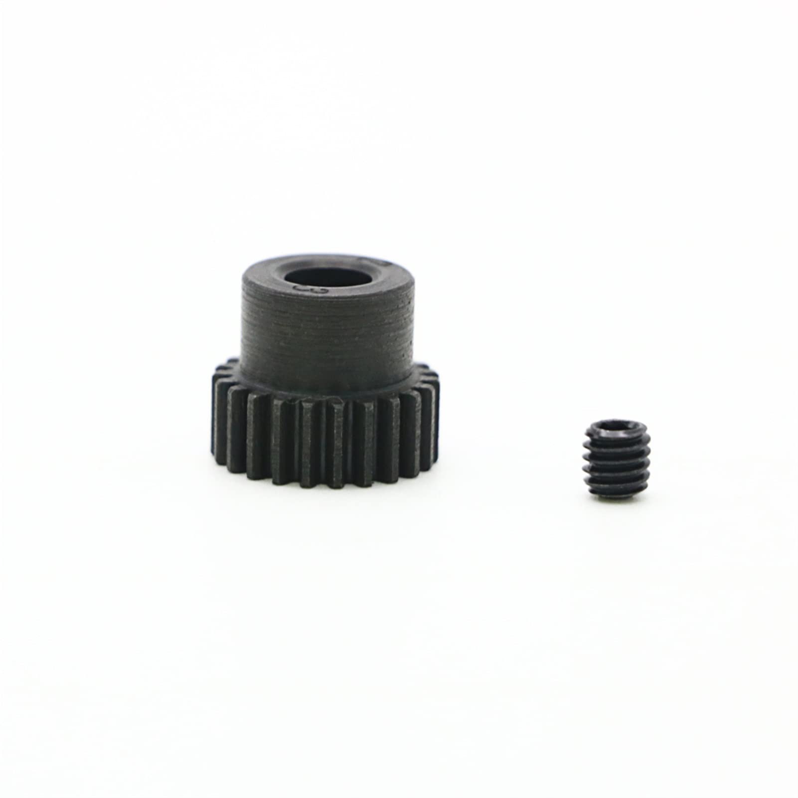 Zahnräder, Ritzel, 1 Stück, 48P Metallgetriebe, 23T, 21T, 25T, Stirnradgetriebe, 5 mm Welle, Stahlritzel for Elektroautomotoren, Hobbymotor, Zahnradbohrung, Welle(23T)