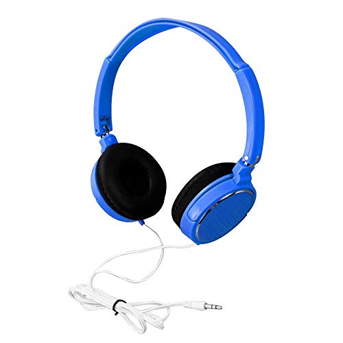 CAOQAO Peut Pliant Réglable Casque Gaming Casque Musique Gaming Classique Le Style avec Micro DéTachable pour PC/PS4/Xbox/Mobile Tablette Smartephone, Premium Anti Bruit StéRéO Basse?Bleu Ciel