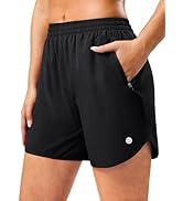 G Gradual 5"/7" Athletic Running Shorts for Women 2 Zipper Pockets Lightweight Workout Gym Summer...
