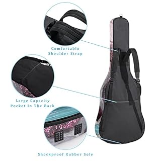 Hondank Housse de protection rembourrée pour guitare acoustique classique Motif licorne Rose, Multicolor 01, 42.9×16.9×4… - Les Beatles, Paul McCartney, John Lennon, RIngo Starr, George Harrison Hondank Housse de protection rembourrée pour guitare acoustique classique Motif licorne Rose, Multicolor 01, 42.9x16.9x4… – Image 3