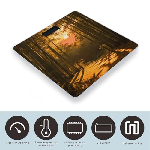 Báscula digital Sunset Bamboo Grove para baño y cuerpo miniatura 3