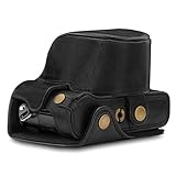 MegaGear MG1565 Ever Ready Genuine Leather Camera Case compatible with Panasonic Lumix DC-LX100 II - Black - Image 2