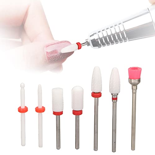 Set 7 Piezas de Puntas para Torno de Uñas con Soporte miniatura 1