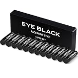 DALVGFN 12 PACK EYE BLACK STICK, Anti-Glare Eyeblack For Baseball Football Softball Lacrosse Accessories, Sweat-Proof Eye Black Grease Paint, Game Day Sports Fans, Smooth & Long Lasting