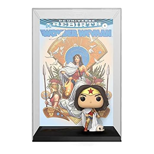 Funko Pop! Vinyl Comic Cover: Wonder Woman 80th - Wonder Woman - (Rebirth) On Throne - Figura de Vinilo Coleccionable - Idea de Regalo- Mercancia Oficial - Juguetes para Niños y Adultos